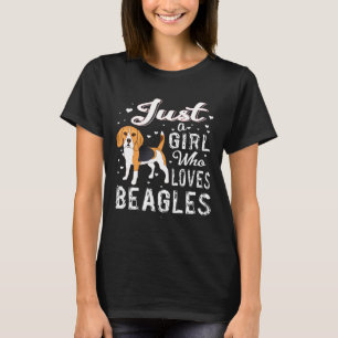 Camiseta Só Uma Menina Que Ama Beagles Dom