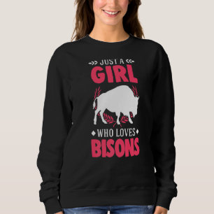 Camiseta Só Uma Menina Que Ama Bisons Buffalo Premium