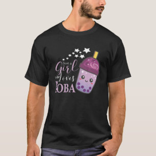 Camiseta Só Uma Menina Que Ama Boba Eu Bolo Chá Eu Boba T