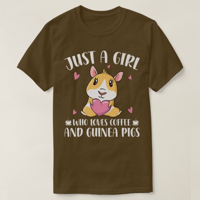 Camiseta Só Uma Menina Que Ama Café E Guin (Frente do Design)