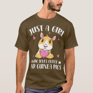 Camiseta Só Uma Menina Que Ama Café E Guin