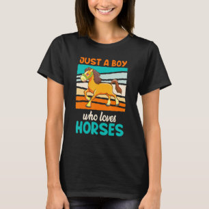 Camiseta Só Uma Menina Que Ama Cavalos Cavaleiros Cavaleiro