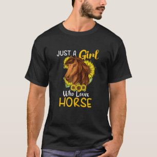 Camiseta Só Uma Menina Que Ama Cavalos Cavalos Ridin