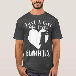 Camiseta Só Uma Menina Que Ama Coelhinho De Coelhinho Bonit