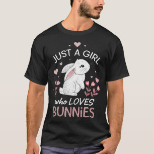 Camiseta Só Uma Menina Que Ama Coelhinho De Coelhinho De Bu