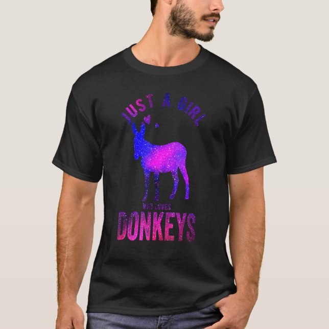 Camiseta Só Uma Menina Que Ama Donkey Donkey (Frente)