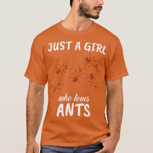 Camiseta Só Uma Menina Que Ama Formigas