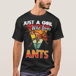Camiseta Só Uma Menina Que Ama Formigas
