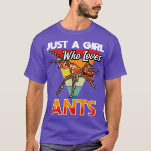 Camiseta Só Uma Menina Que Ama Formigas