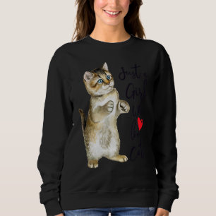 Camiseta Só Uma Menina Que Ama Gatos De Cata De Cama De Cam
