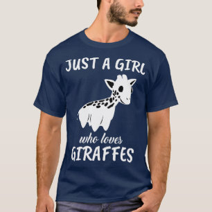 Camiseta Só Uma Menina Que Ama Girafas 1