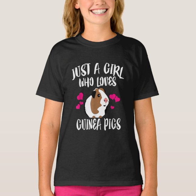 Camiseta Só Uma Menina Que Ama Guiné Pigs Guiné Pig Gift (Frente)