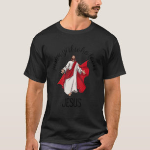 Camiseta Só Uma Menina Que Ama Jesus Feita