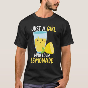 Camiseta Só Uma Menina Que Ama Lem De Sumo De Limão De Limã