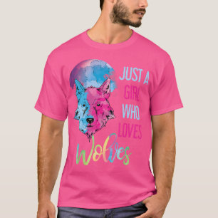 Camiseta Só Uma Menina Que Ama Lobos, Garotas Selvagens De