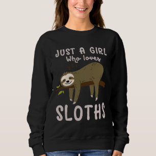 Camiseta Só Uma Menina Que Ama Lútero Engraçado, Bela Sloth