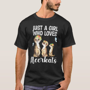 Camiseta Só Uma Menina Que Ama Meerkats Meerkat Hawaiian Fl