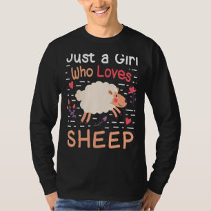 Camiseta Só Uma Menina Que Ama Muito Fazenda Ovino