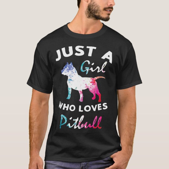 Camiseta Só Uma Menina Que Ama O Cachorro De Pitty Pitty (Frente)