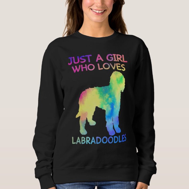 Camiseta Só Uma Menina Que Ama O Cachorro Labradoodles (Frente)