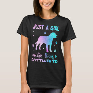 Camiseta Só Uma Menina Que Ama O Cachorro Rottweiler Mais 1