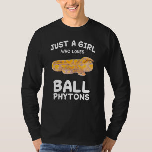 Camiseta Só Uma Menina Que Ama O Cobra De Ball Python