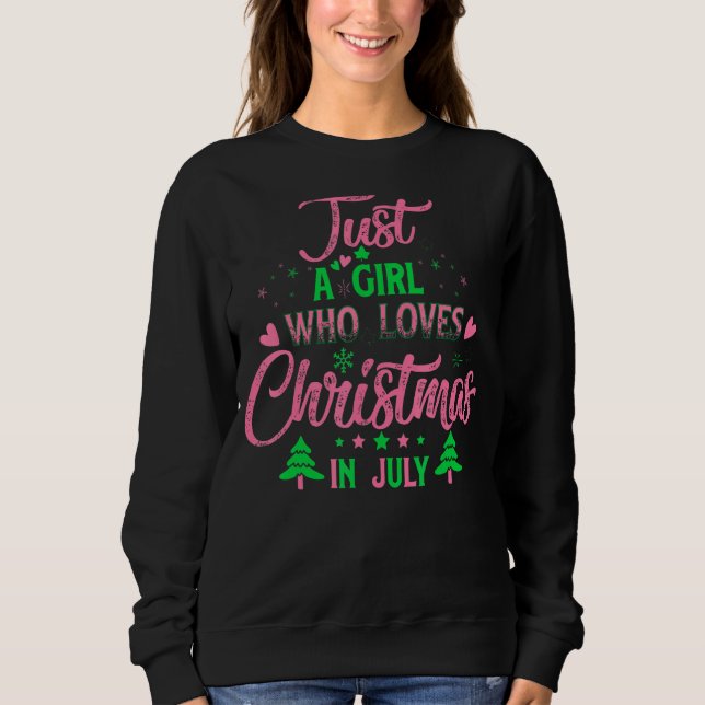 Camiseta Só Uma Menina Que Ama O Natal (Frente)