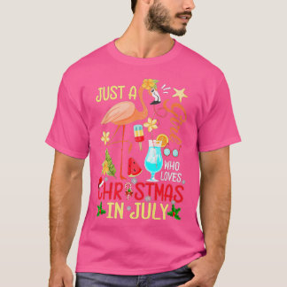 Camiseta Só Uma Menina Que Ama O Natal Em Julho Meninas Som