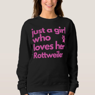 Camiseta Só Uma Menina Que Ama O Rottweiler 4