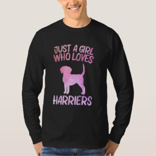 Camiseta Só Uma Menina Que Ama Os Harriers Para As Mulheres