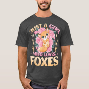 Camiseta Só Uma Menina Que Ama Os Raposos Das Meninas