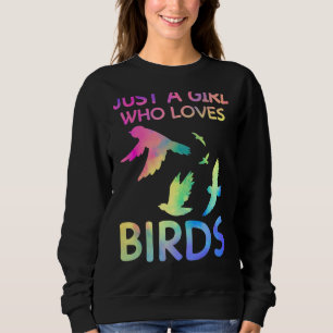 Camiseta Só Uma Menina Que Ama Pássaros Engraçados Por