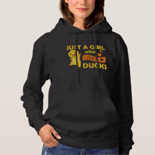 Camiseta Só Uma Menina Que Ama Patos Bonitos Para Meninas