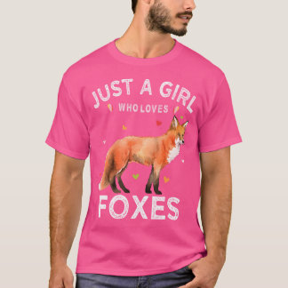 Camiseta Só Uma Menina Que Ama Raposas