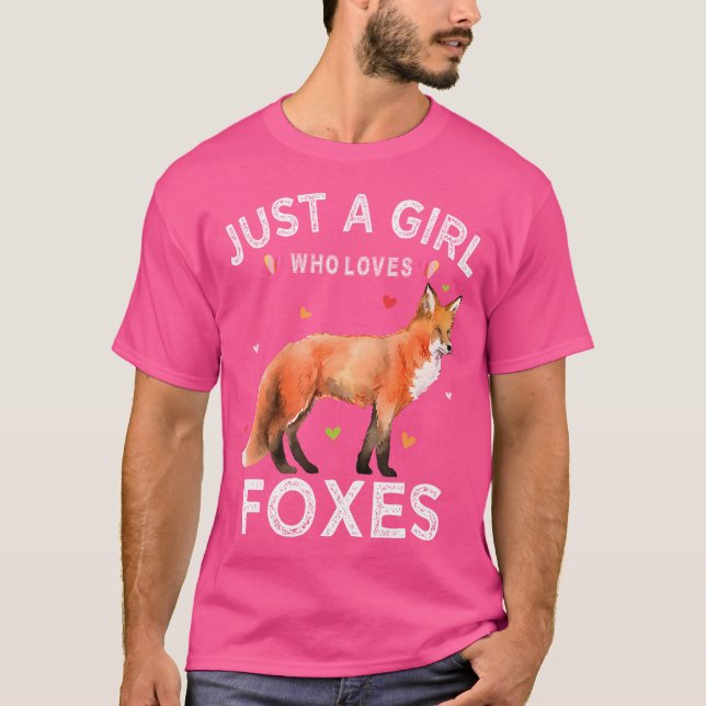 Camiseta Só Uma Menina Que Ama Raposas (Frente)