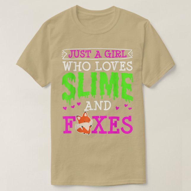 Camiseta Só Uma Menina Que Ama Slime E Foes Engraçada. (Frente do Design)