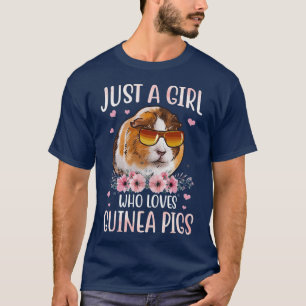 Camiseta Só Uma Menina Que Ama Suínos De Guiné.
