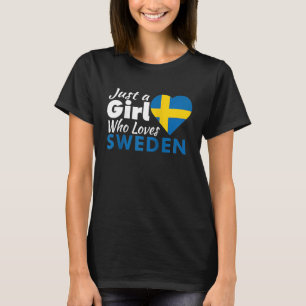 Camiseta Só Uma Menina Que Ama Suvenires Suecias Suecas Fla