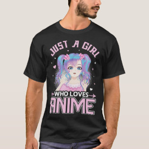 Camiseta Só Uma Menina Que Ama Um Bicho Japonês