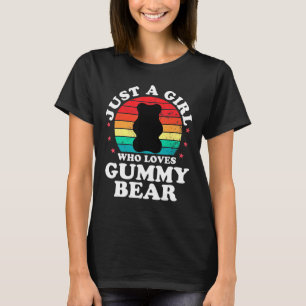Camiseta Só Uma Menina Que Ama Um Docinho De Urso Gommy