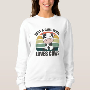 Camiseta Só Uma Menina Que Ama Vacas, Fazenda De Animais