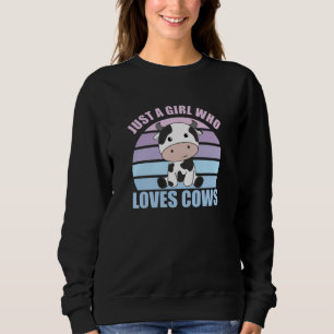 Camiseta Só Uma Menina Que Ama Vacas, Fazenda De Animais