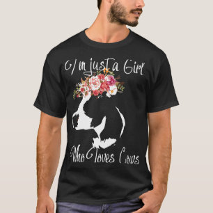 Camiseta Só Uma Moça Que Ama Vacas Premium