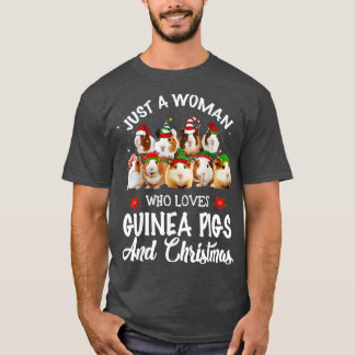 Camiseta Só Uma Mulher Que Ama Suínos E Natal