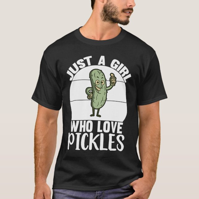 Camiseta Só Uma Rapariga Que Ama Picles Picles (Frente)