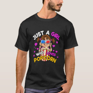 Camiseta Só Uma Rapariga Que Ama Pipocas
