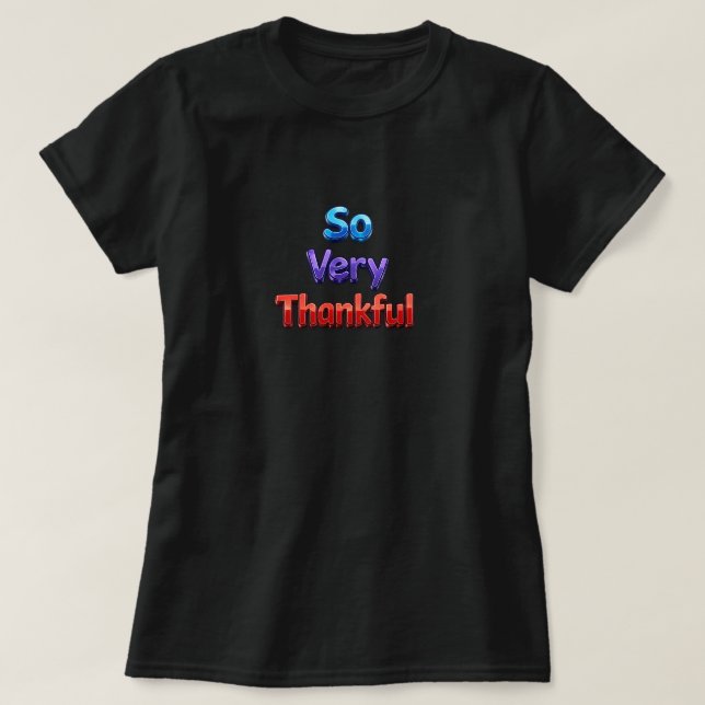 Camiseta So Very Thankful (Frente do Design)