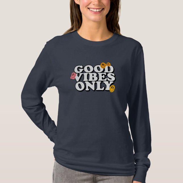 Camiseta Só vibrações boas  (Frente)