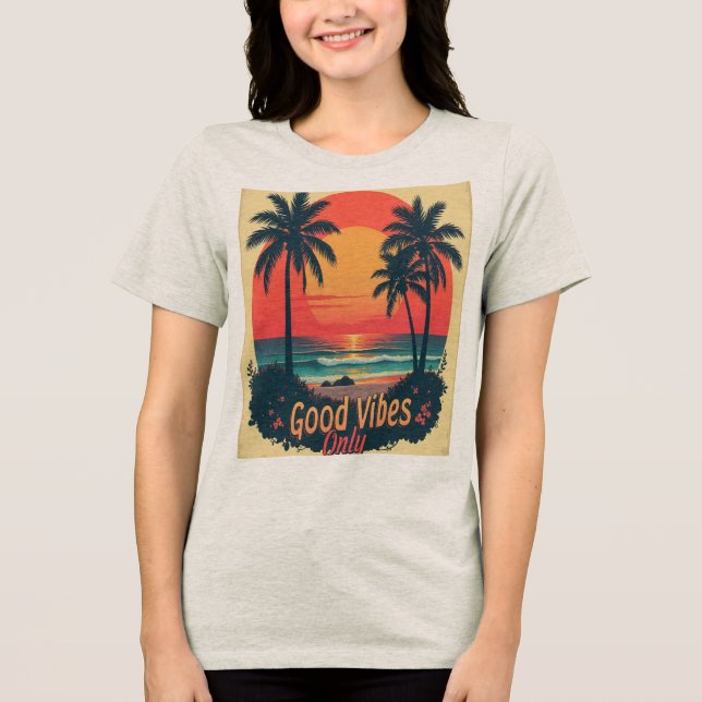 Camiseta Só vibrações boas  (Frente)