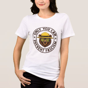 Camiseta Só Você Pode Impedir Que O Urso Fascismo Resista A